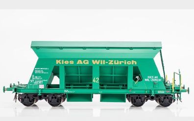 Dingler I18502 Kieswagen 4-achs. Kies AG Will Minzgrün Spur 1