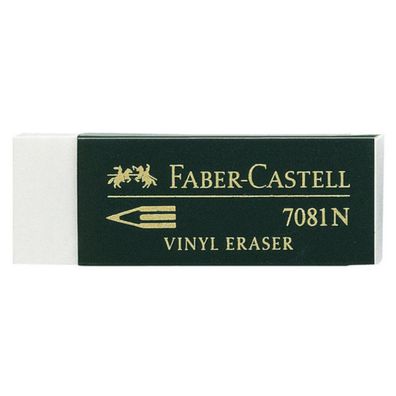 Faber Castell Vinyl Eraser Pvc-Free 6.5 X 2.5 Cm Rubber White