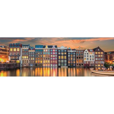 1000 Teile Panorama-Puzzle - Helles Amsterdam