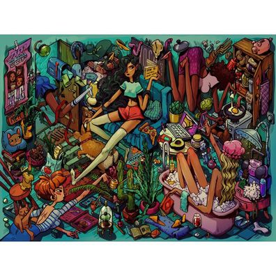 HEYE Puzzle Mitbewohner 1000 Teile