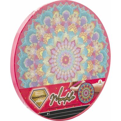 Alltoys Diamant-Malerei Mandala 30cm, rosa