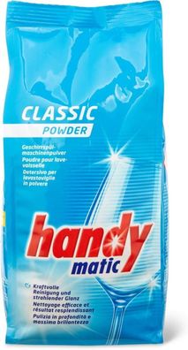 HandyMatic Classic Spülmaschinenpulver, phosphatfrei, 6x1,5 kg, für 330 Wäschen