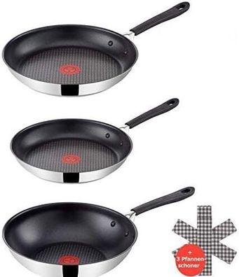 Tefal E85711 Jamie Oliver 5tlg Pfannenset, inkl.24/28 cm Pfannen, Wok, Induktion