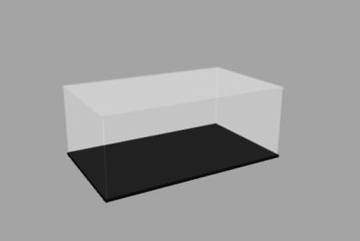 Acryl Vitrine für LEGO® DC Batman™ – Batmobile™ Tumbler 76240 T/B/H 290x490x1