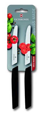 Swiss Modern, Tomaten & Tafelmesser, 2tlg, 11cm, ellen, chwarz,