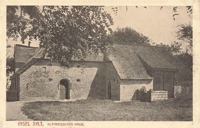 Altfriesisches Haus auf Insel Sylt Schleswig-Holstein Postkarte AK