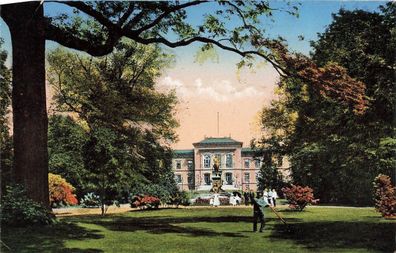 Blick auf Schlossgarten mit Universität Kiel Schleswig-Holstein Postkarte AK