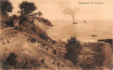 Elbestrand bei Schulau (Wedel) Postkarte 1908