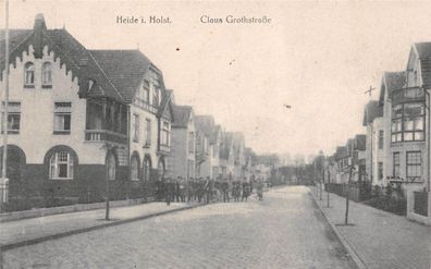 Heide i. Holst. Claus Grothstraße Postkarte AK