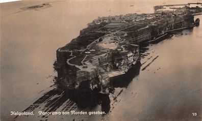 Helgoland Panorama von Norden gesehen Postkarte AK 1923