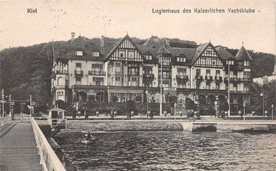 Kiel Logierhaus des Kaiserlichen Yachtklubs Postkarte 1916