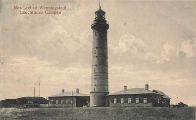 Leuchtturm Campen Nordseebad Wenningstedt Sylt Schleswig-Holstein Postkarte AK