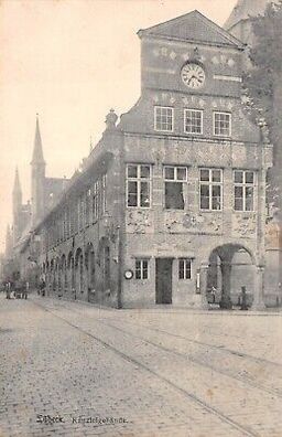 Lübeck Kanzleigebäude Postkarte AK