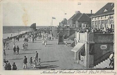 Nordseebad Westerland Postkarte AK 1929