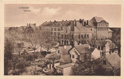 Seminargebäude in Ütersen Schleswig-Holstein Postkarte AK