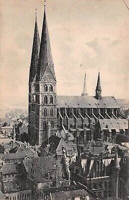 Saint Marien-Kirche zu Lübeck Schleswig-Holstein Postkarte AK