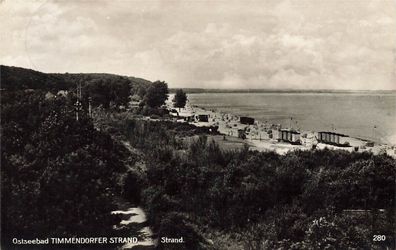 Strand in Ostseebad Timmendorfer Strand Schleswig-Holstein Postkarte AK 1931