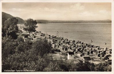 Strandleben Ostseebad Timmendorfer Strand Schleswig-Holstein Postkarte AK 1937