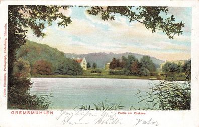 Partie am Dieksee in Gremsmühlen Schleswig-Holstein Postkarte AK 1902