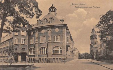 Aschersleben Bestehornhaus und Postamt AK 1915