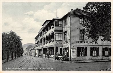 Bad Suderode im Osthart Central - Hotel Fotokarte 1939