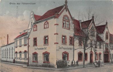 Gruss aus Hohenmölsen Gasthaus Zum Preussischen Hof AK 1930