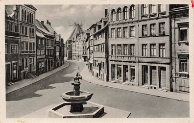 Halle/Saale Alter Markt Postkarte AK 1955