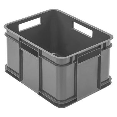 Euro Stapelbox Bruno Eco Grau Stapelkasten 16L Transport Eurobehälter 27x35x22