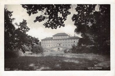 AK Postkarte Dux - Schloss Duchcov gelaufen 1939