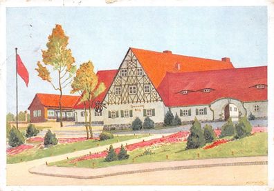 Der neue Tannenbergkrug Hohenstein/Ostpr. (Olsztynek) Feldpostkarte AK 1940