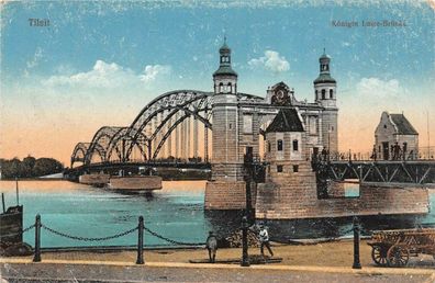 Tilsit Königin Luise-Brücke Feldpostkarte AK