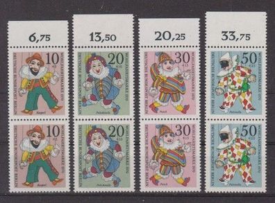 Berlin 1970 postfrisch senkrecht Paar Oberrand MiNr. 373-376 Marionetten