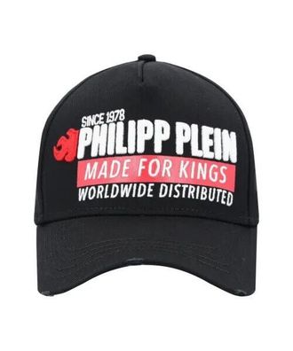 Philipp Plein Logo Made for Kings Baseballcap Hut Baseball Cap Mütze New