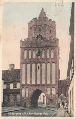 Bernikower-Tor in Königsberg Neumark Postkarte AK 1943