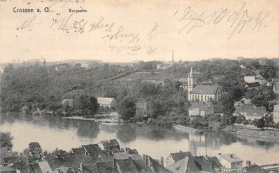 Crossen (Oder) Krosno Odrzanskie Bergselte AK 1912