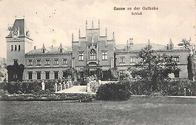 Gusow an der Ostbahn Schloß AK 1916