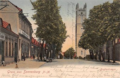 Sonnenburg Slonsk Breitestrasse Postkarte 1907