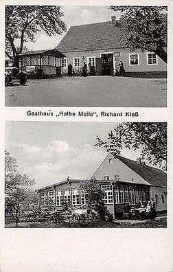 Syrau Kr. Sorau Niederlausitz Gasthaus Halbe Meile Richard Kloß 1940