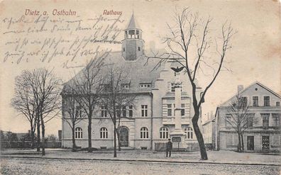 Vietz a. Ostbahn (Witnica) Rathaus Feldpostkarte AK 1916