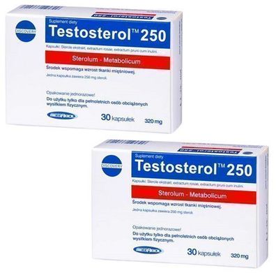 Megabol Testosterol 250 Testosteron Booster Muskelaufbau 30 Kapseln x2