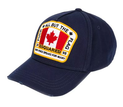 Dsquared2 Canadian Flag Icon Baseballcap Navy Cap