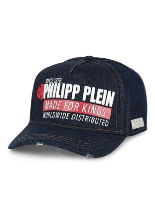 Philipp Plein Logo Made for Kings Baseballcap Hut Baseball Cap Mütze New