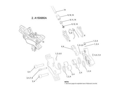 AVID Scheibenbremse "Code" Bremssattel (ab Mod. 11) Kolben Kit