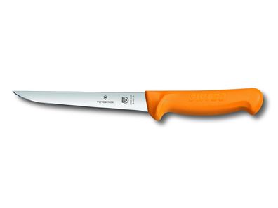 Swibo, Ausbeinmesser, 16cm, gerade, orange, SB-Hülle