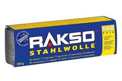 RAKSO Stahlwolle Größe 000 200 g