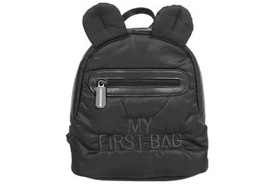 Childhome Kinderrucksack Kids my first bag gesteppt schwarz