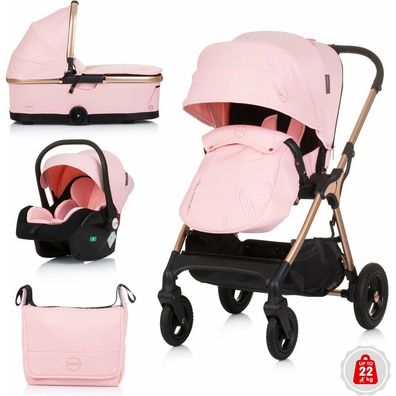 Chipolino Infinity 3in1 Flamingo Kombi-Kinderwagen