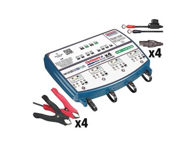 Tecmate Batterieladegerät "OptiMATE 2 DU Ladespannung 12 Volt, 4 Ladeeinheiten