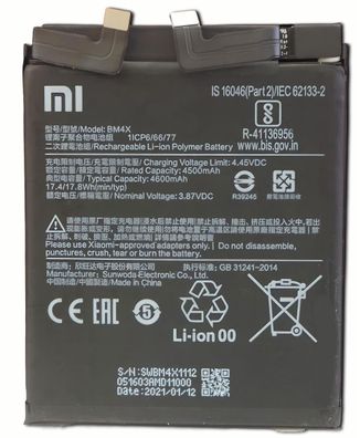 Original Xiaomi BM4X Akku Accu Batterie Für Mi 11 5G / Mi 11T 5G