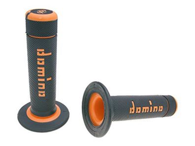 DOMINO Griffgummi "A020" Typ: Offroad, geschlossen schwarz / oran